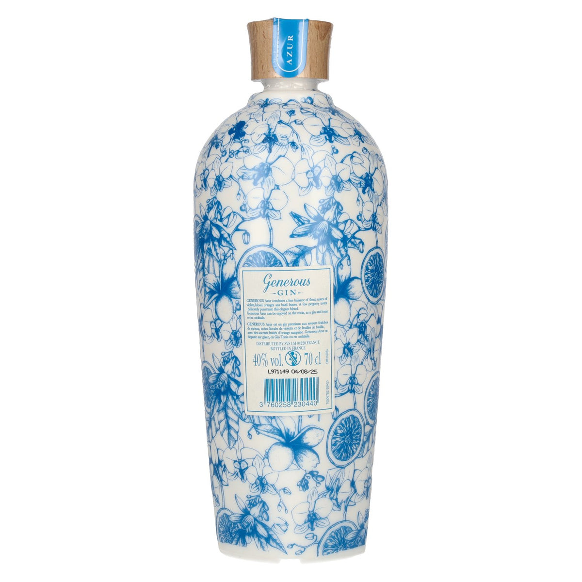 Generous Gin AZUR Floral 40% Vol. 0,7l