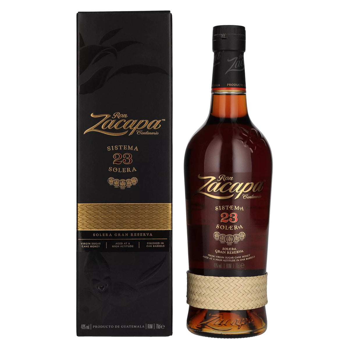 Ron Zacapa Centenario 23 SISTEMA SOLERA Gran Reserva 40% Vol. 0,7l in gift box