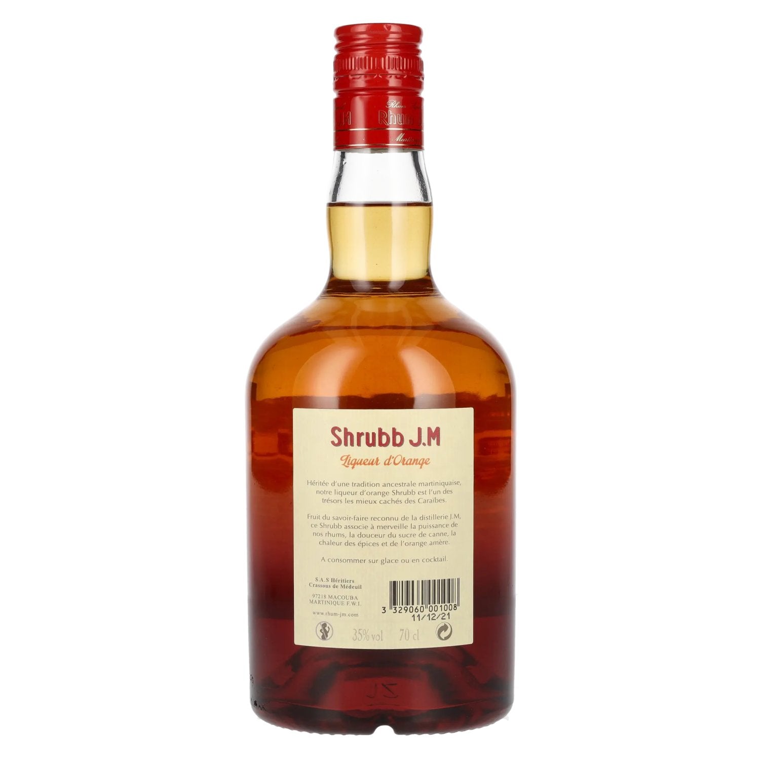 Rhum J.M Shrubb Liqueur d'Orange 35% Vol. 0,7l
