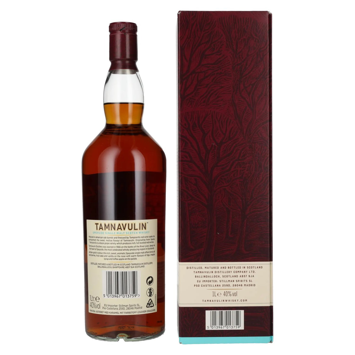 Tamnavulin TEMPRANILLO CASK Speyside Single Malt Scotch Whisky 40% Vol. 1l en coffret cadeau