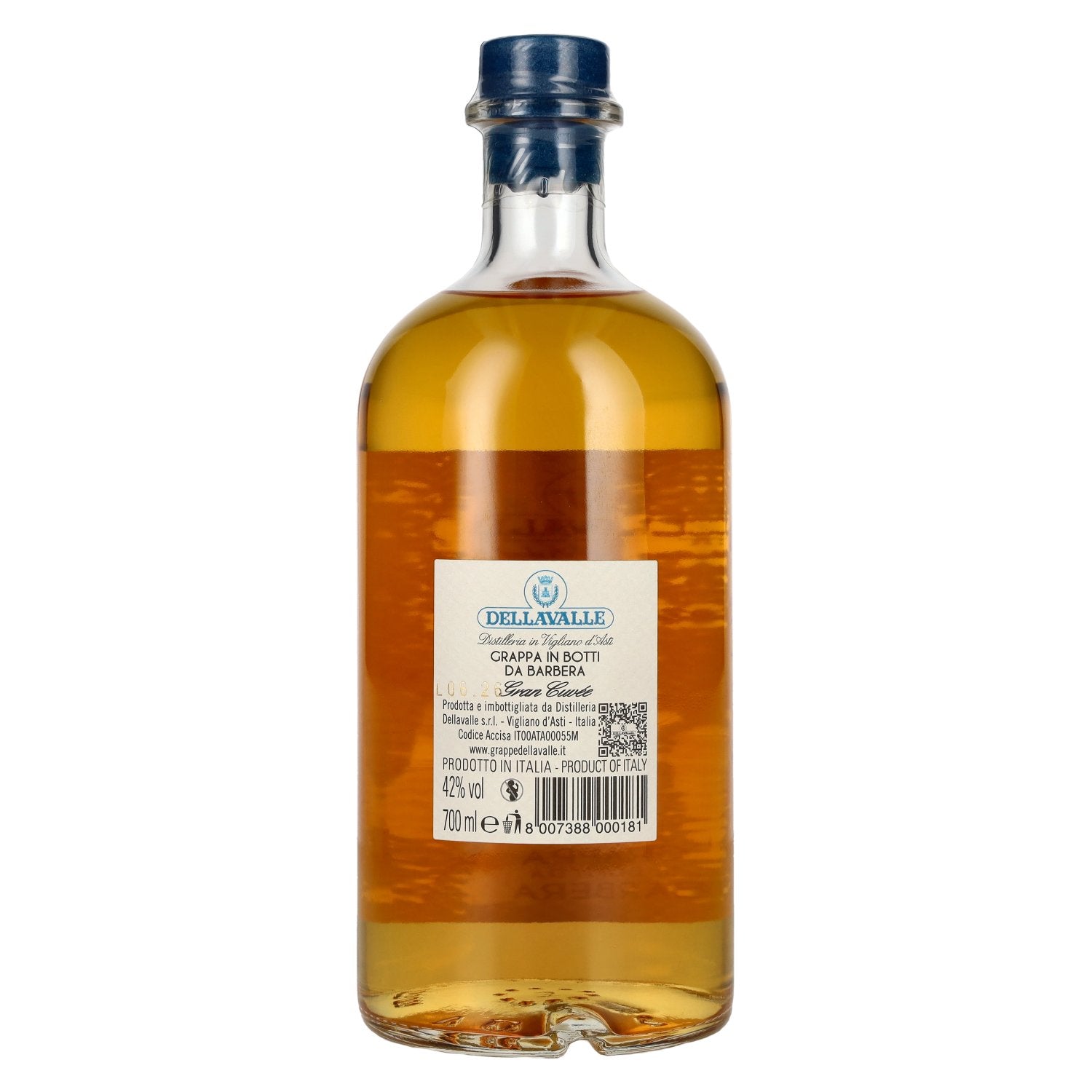 Dellavalle GRAPPA BARBERA Gran Cuvèe 42% Vol. 0,7l