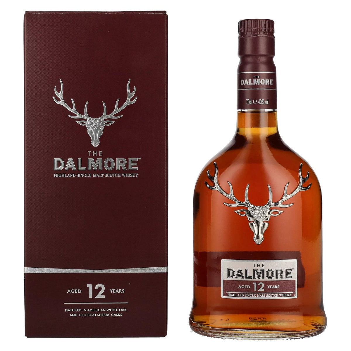 The Dalmore 12 Years Old Highland Single Malt Scotch Whisky 40% Vol. 0,7l en boîte cadeau