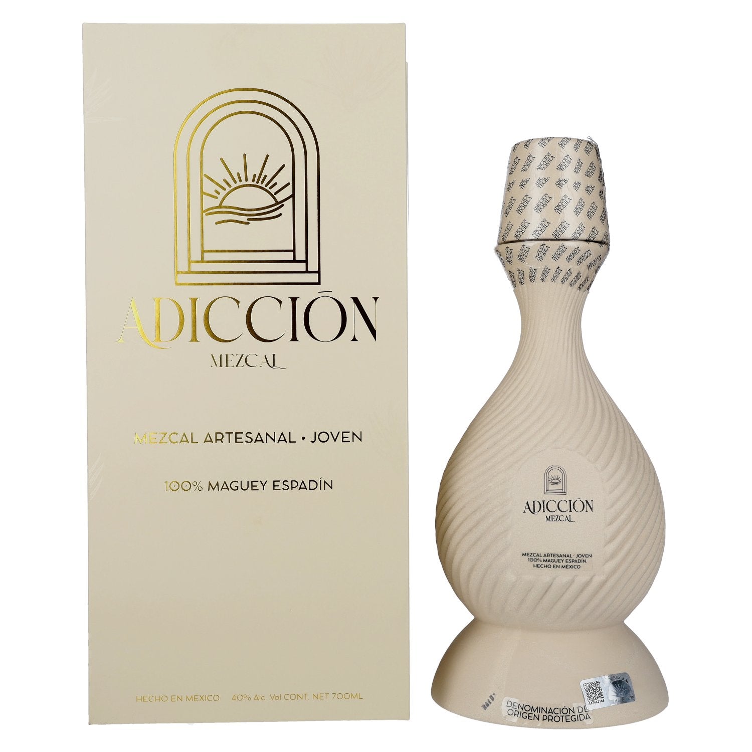 ADICCIŌN Tequila Mezcal Artesanal Joven 40% ABV 0.7l in a gift box