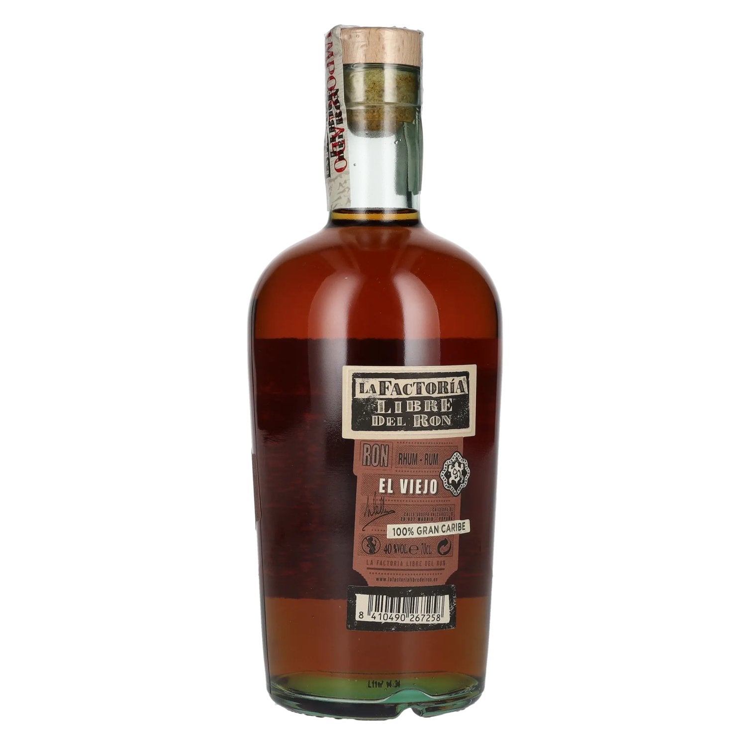 La Factoría Libre Del Ron El Viejo 40% Vol. 0,7l