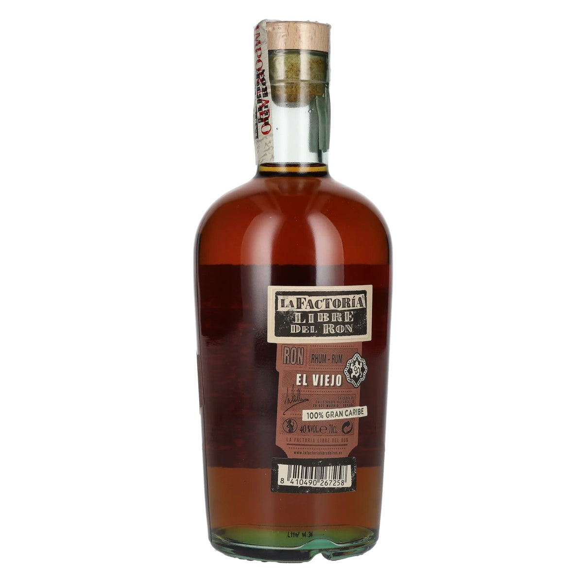 La Factoría Libre Del Ron El Viejo 40% Vol. 0,7l