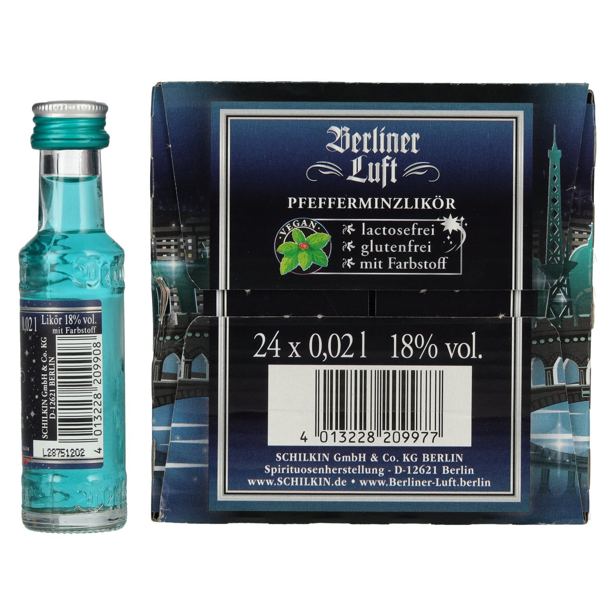 Berliner Luft GLITTER NIGHTS La fraîcheur Liqueur de menthe 18% vol. 24x0,02l