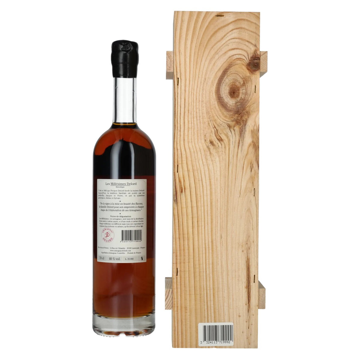 Vieil Armagnac Delord Vintage Récolte 1999 40% Vol. 0,7l in wooden box