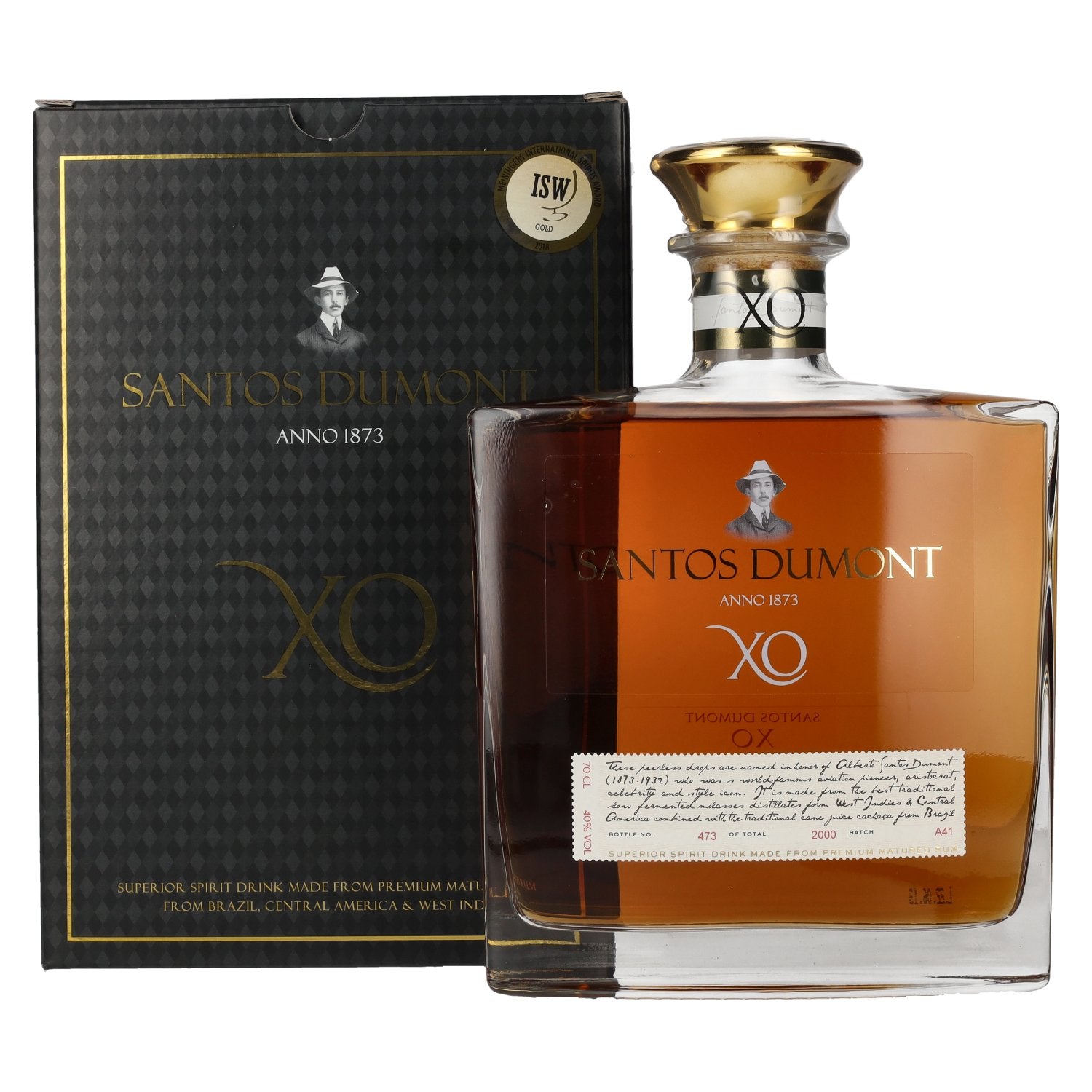 Santos Dumont XO Superior Spirit Drink 40% vol. 0,7l en boîte cadeau