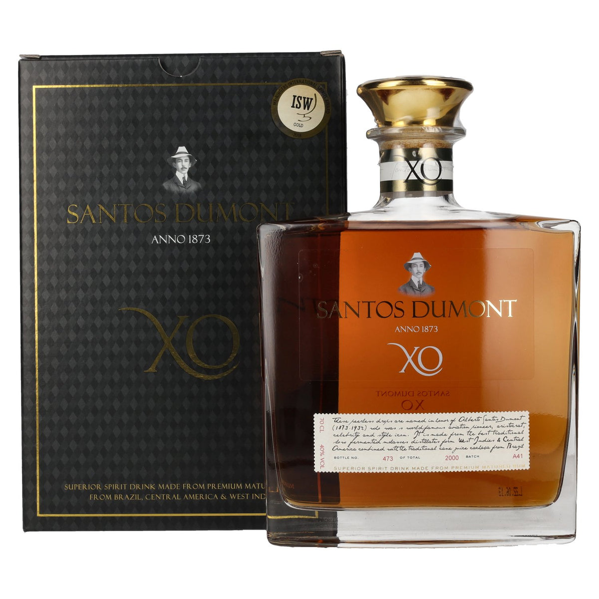 Santos Dumont XO Superior Spirit Drink 40% Vol. 0,7l in gift box