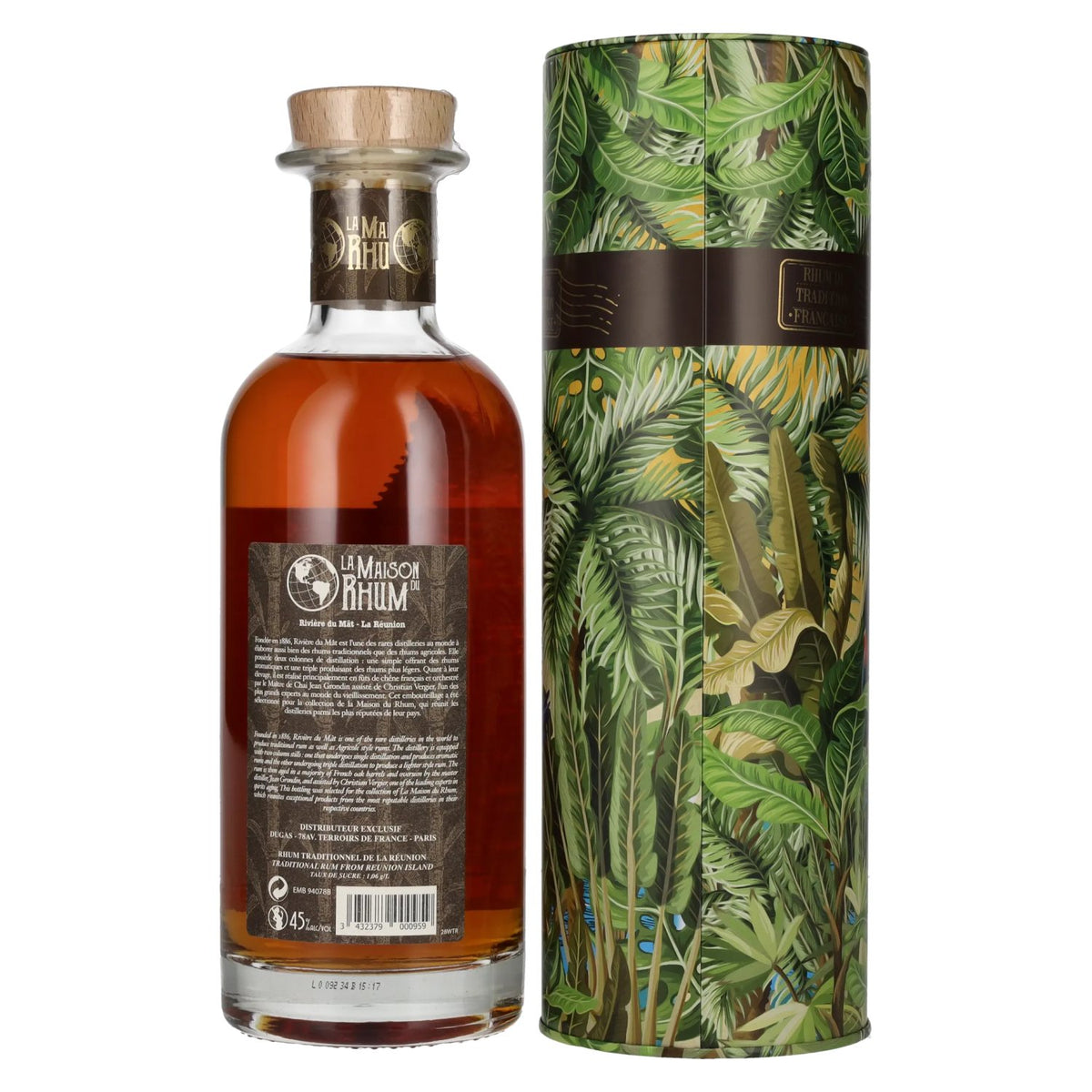 La Maison du Rhum LA RÉUNION 2010/2020 Batch N° 3 45% Vol. 0,7l en Tinbox