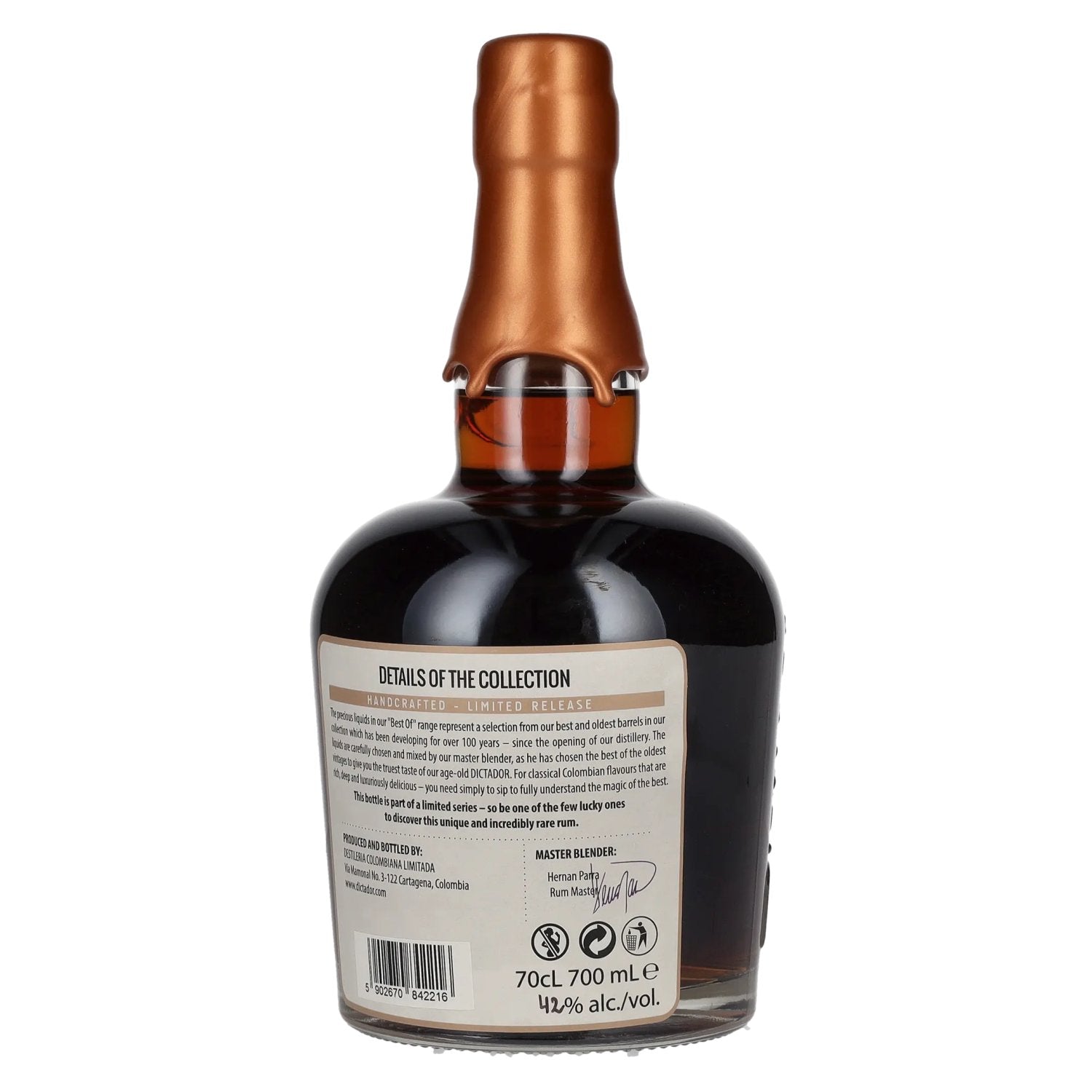 Dictador BEST OF 1973 APASIONADO Colombian Rum Limited Release 42% Vol. 0,7l