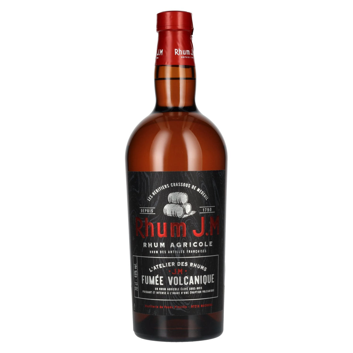 Rhum J.M FUMÉE VOLCANIQUE Rhum Agricole 49% Vol. 0,7l