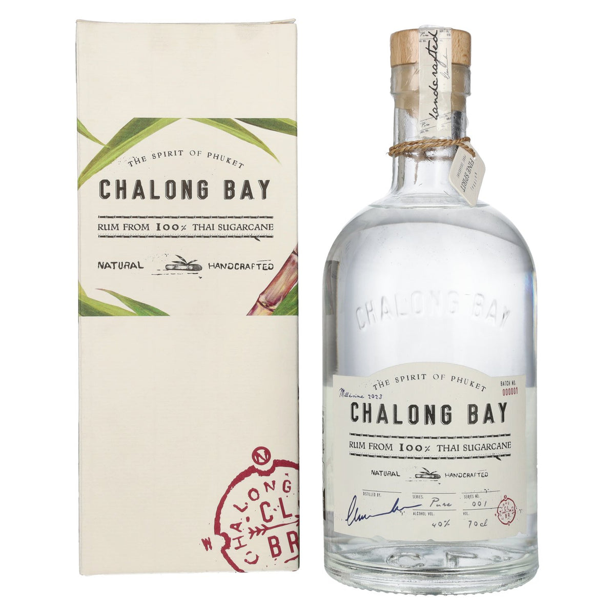 Chalong Bay PURE CANE Spirit Drink 40% Vol. 0,7l in gift box