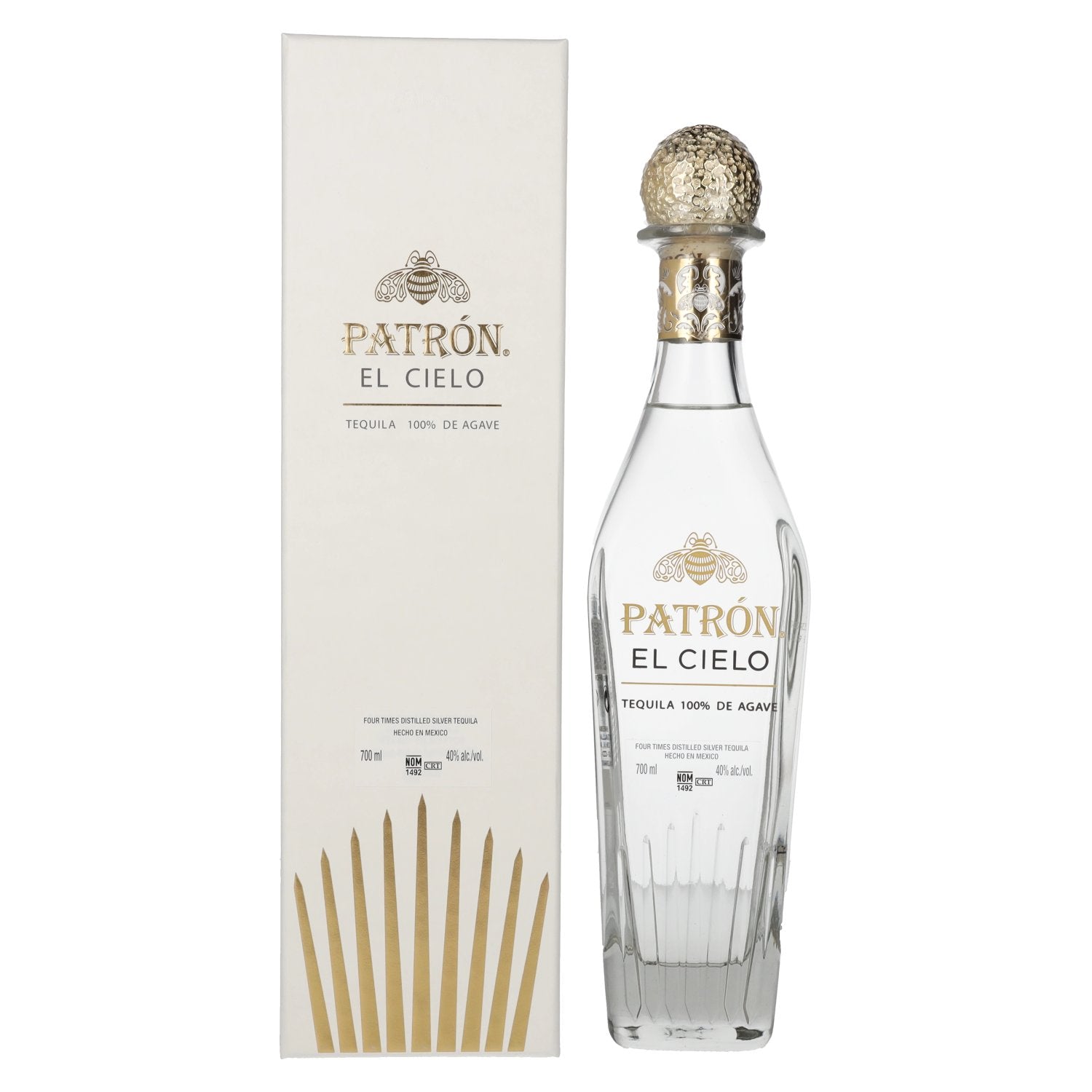 Patrón El Cielo Silver Tequila 100% de Agave 40% Vol. 0,7l en boîte cadeau