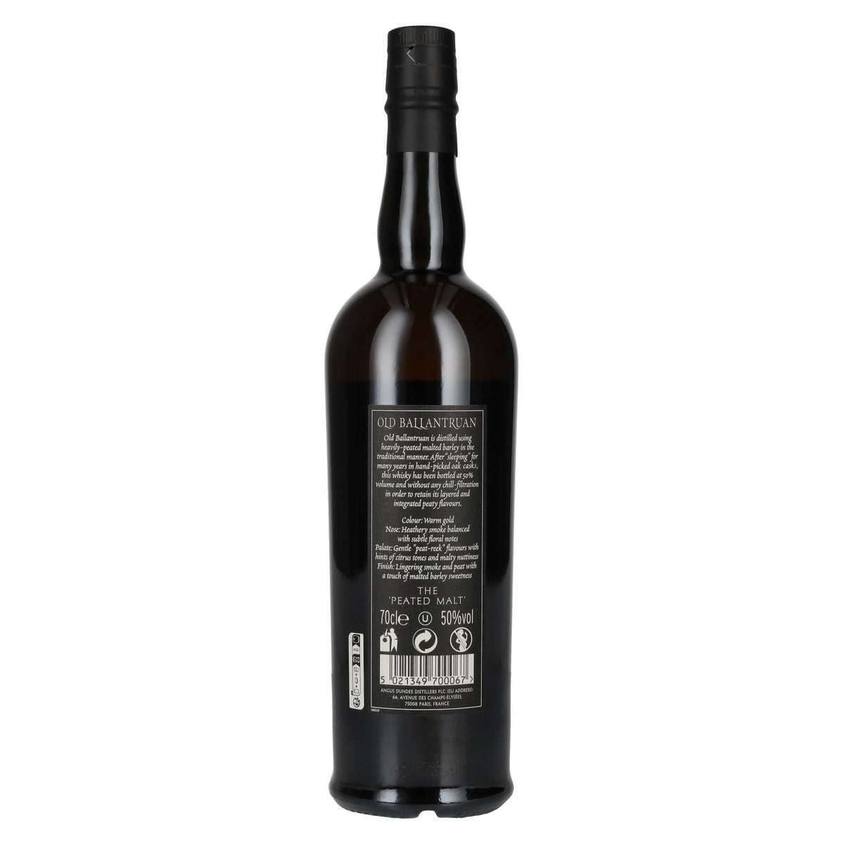 Old Ballantruan the PEATED MALT Unchillfiltered 50% vol. 0,7l