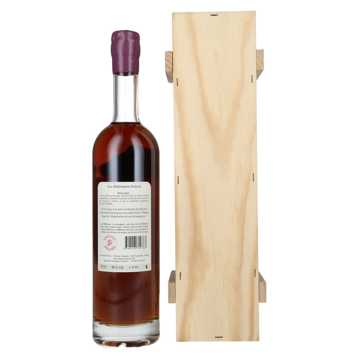 Vieil Armagnac Delord Vintage Récolte 1976 40% Vol. 0,7l in wooden box