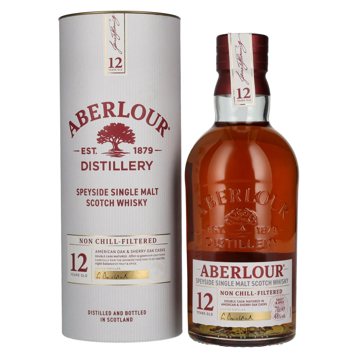 Aberlour 12 Years Old Speyside Single Malt 48% Vol. 0,7l en boîte cadeau