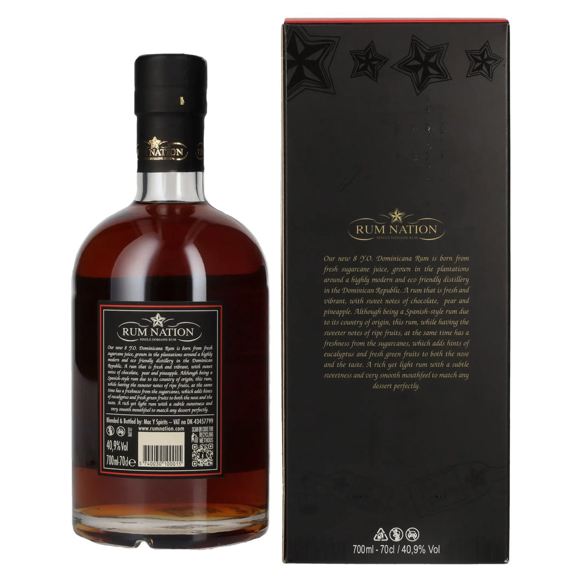 Rum Nation Dominicana 8 Years Old Limited Edition 40,9% Vol. 0,7l in gift box