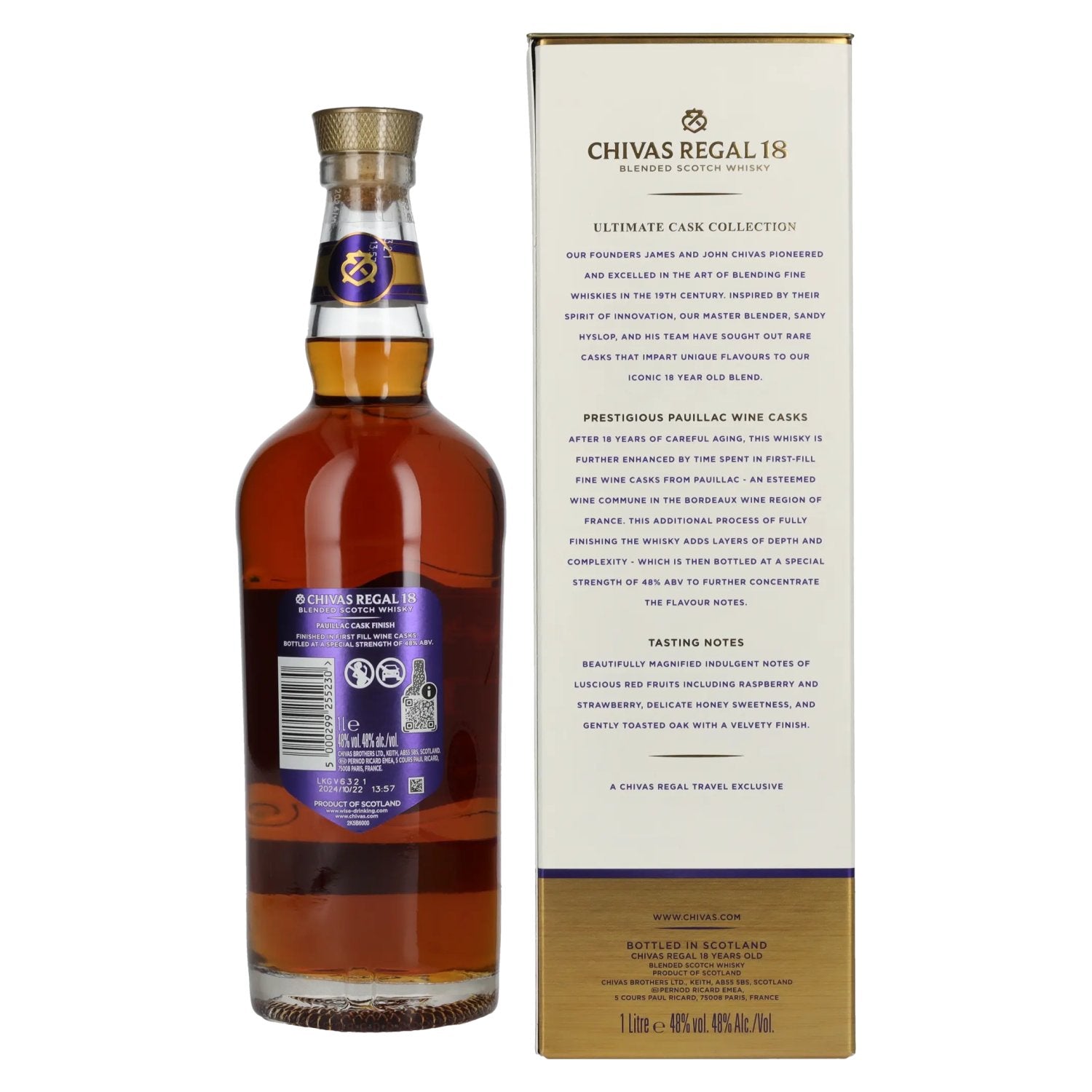 Chivas Regal 18 Years Old ULTIMATE CASK COLLECTION Pauillac Cask Finish 48% Vol. 1l in gift box