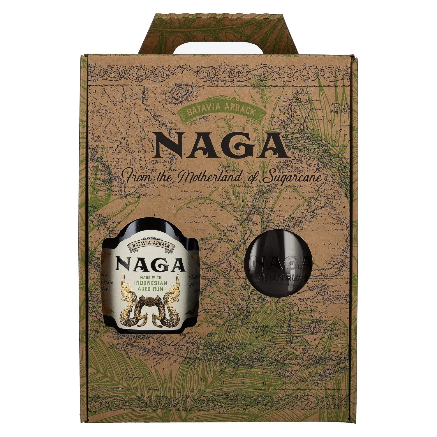 Naga JAVA RESERVE Double Cask Aged 40% Vol. 0,7l in Geschenkbox mit Glas