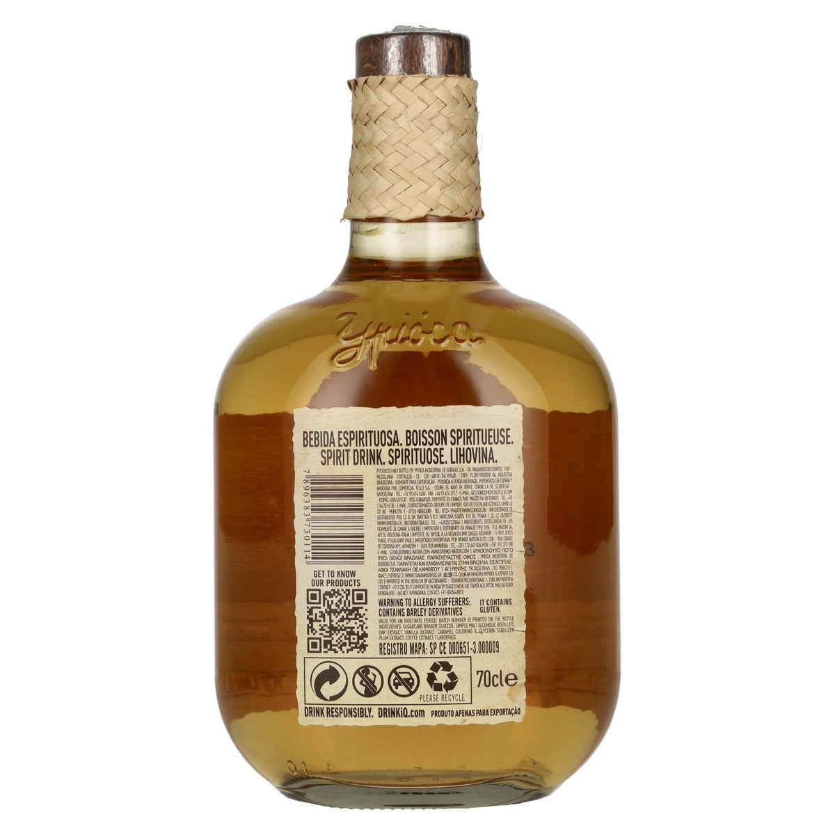 Ypióca 160 Malt-Infused Aguardente 39% vol. 0.7 l