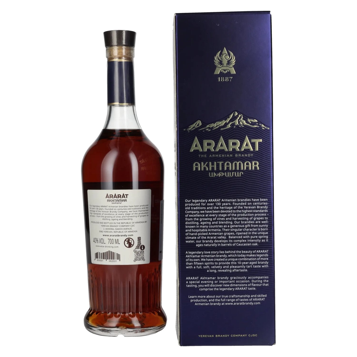 Ararat Akhtamar 10 ans d'âge 40% vol. 0,7l en boîte cadeau