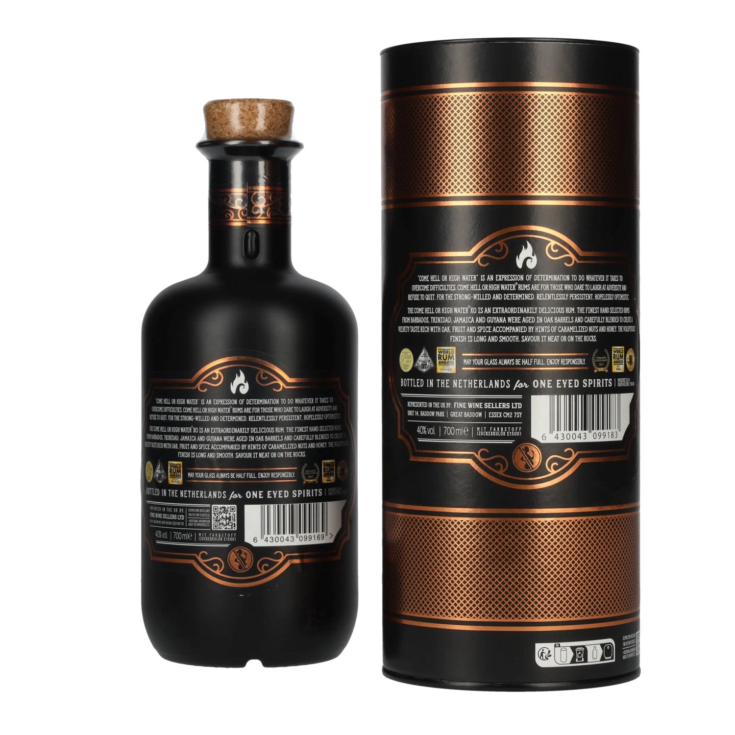 Come Hell or High Water XO Rum 40% Vol. 0,7l in gift box