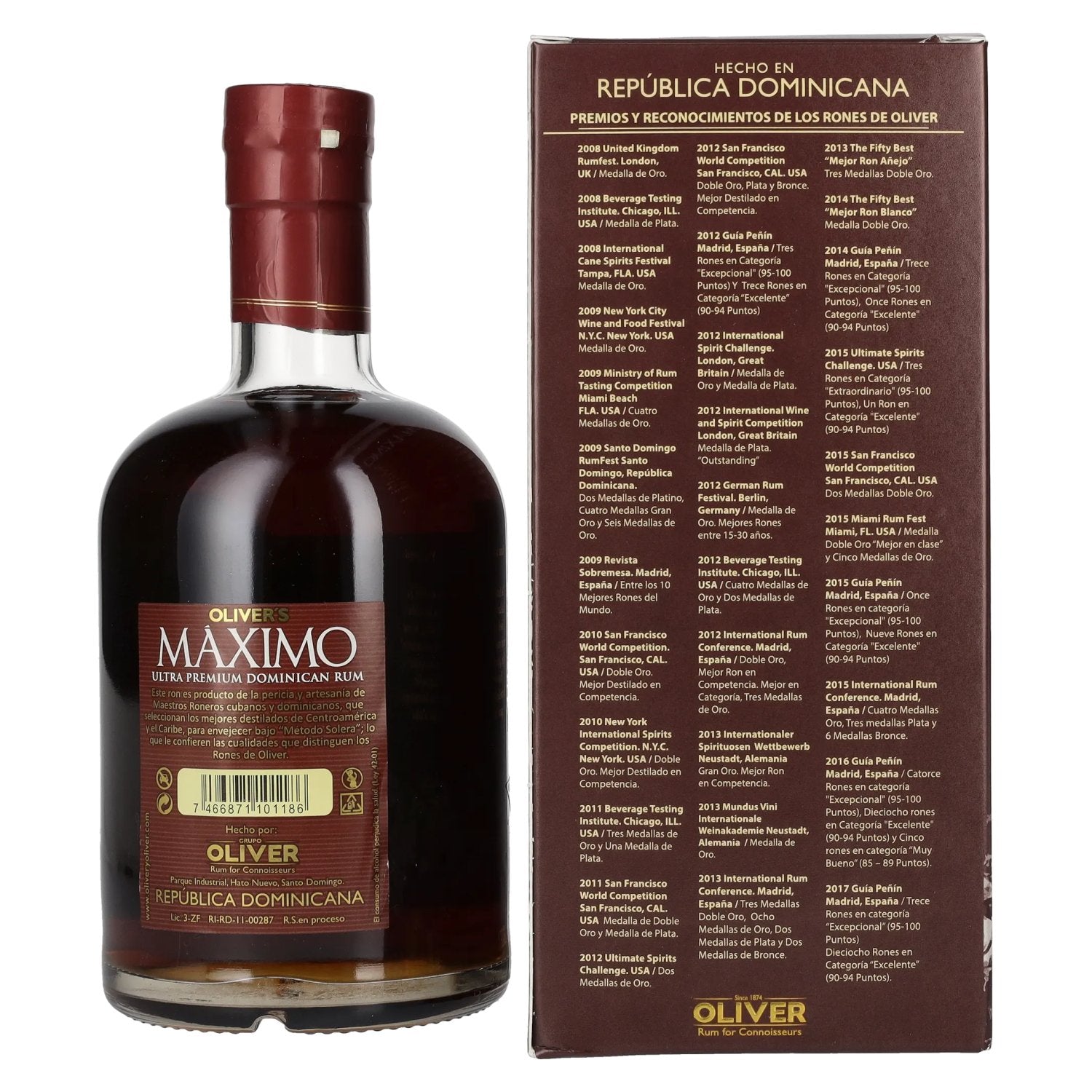 Maximo XO Extra Premium Solera Aged Craft Rum 41% Vol. 0,7l in Geschenkbox