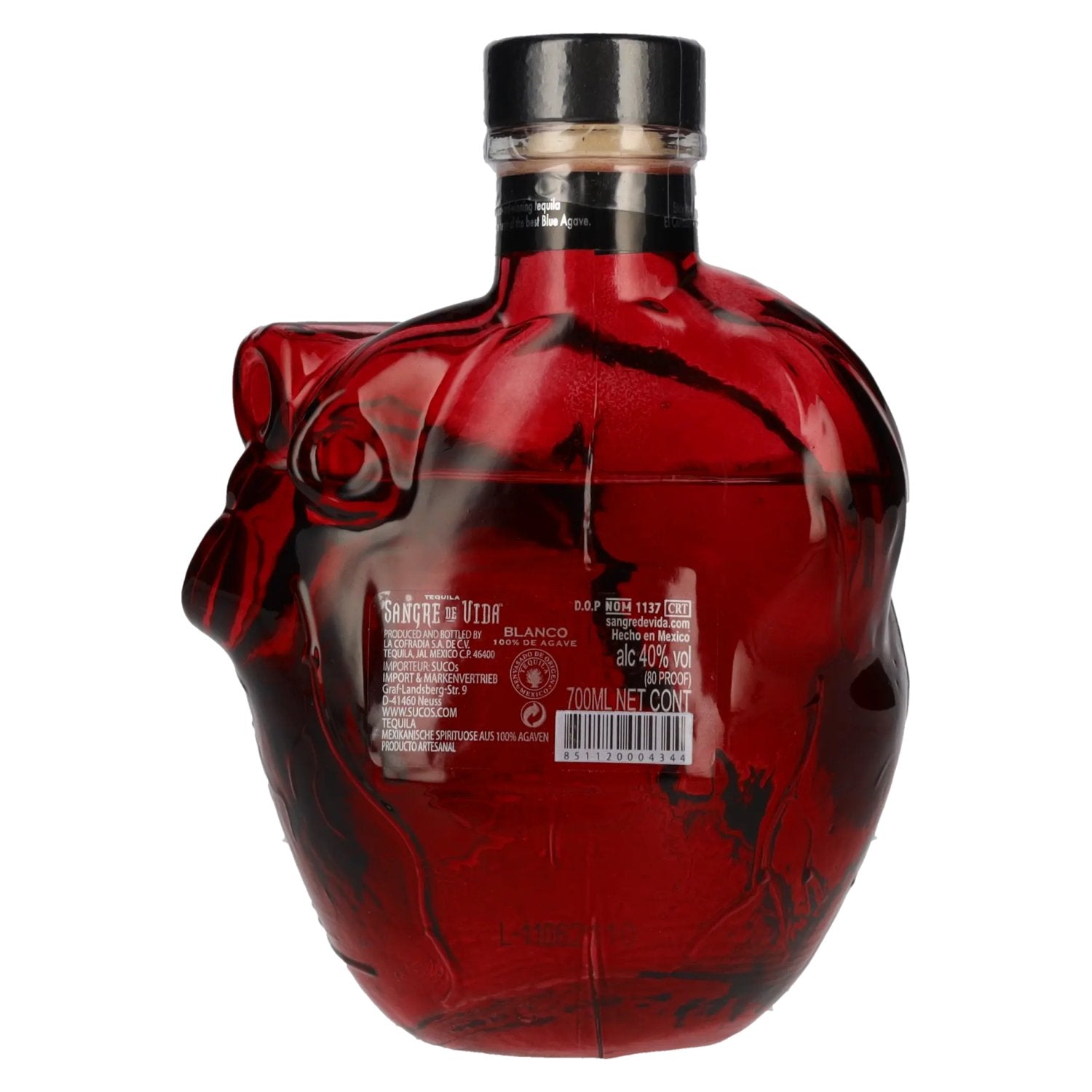 Sangre de Vida BLANCO Tequila 100% de Agave 40% Vol. 0,7l