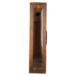 Boîte cadeau style vintage aspect bois avec fenêtre, lot de 1