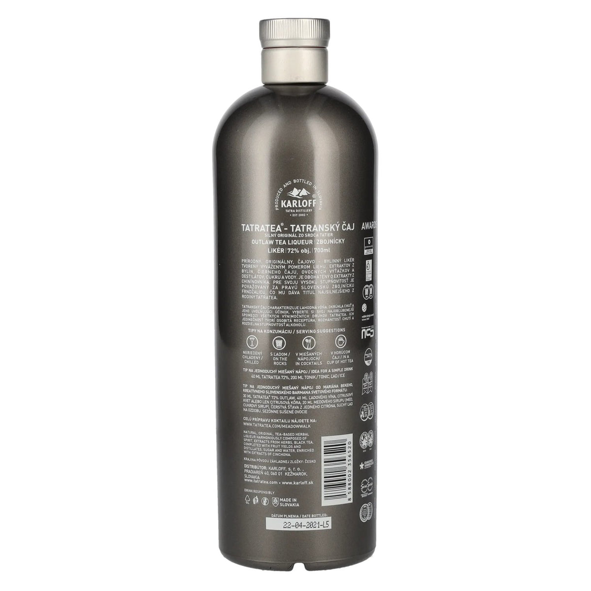 TATRATEA Outlaw Tea Liqueur 72% Vol. 0,7l