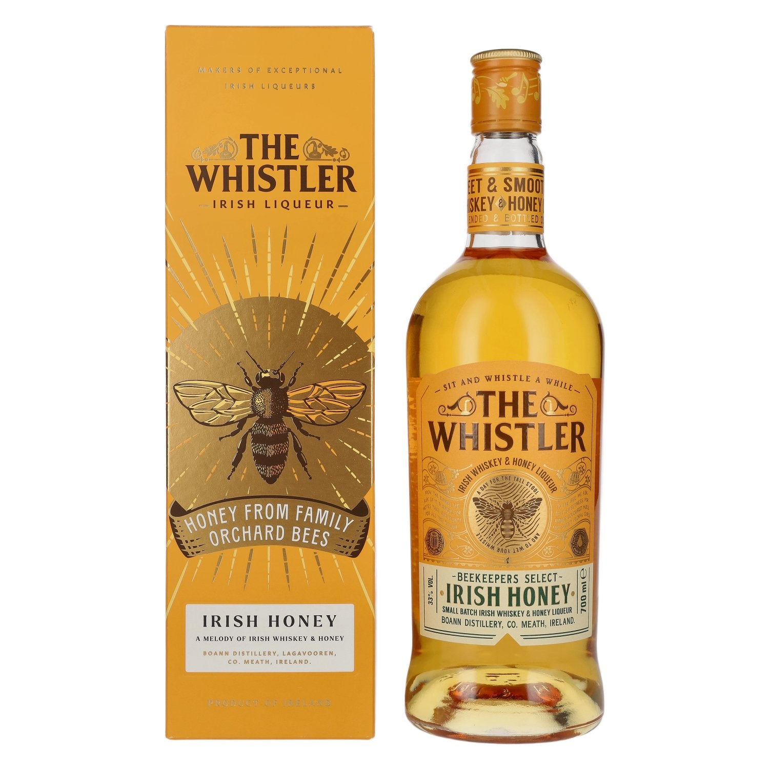 The Whistler IRISH HONEY Irish Whiskey &amp; Honey Liqueur 33% Vol. 0.7l in gift box