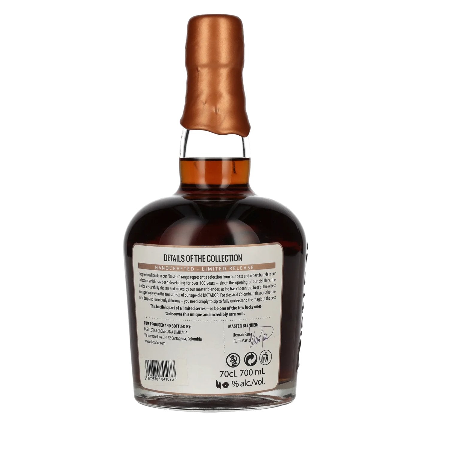 Dictador BEST OF 1987 EXTREMO Rhum 30YO/050317/EX-SH298 40% vol. 0,7l