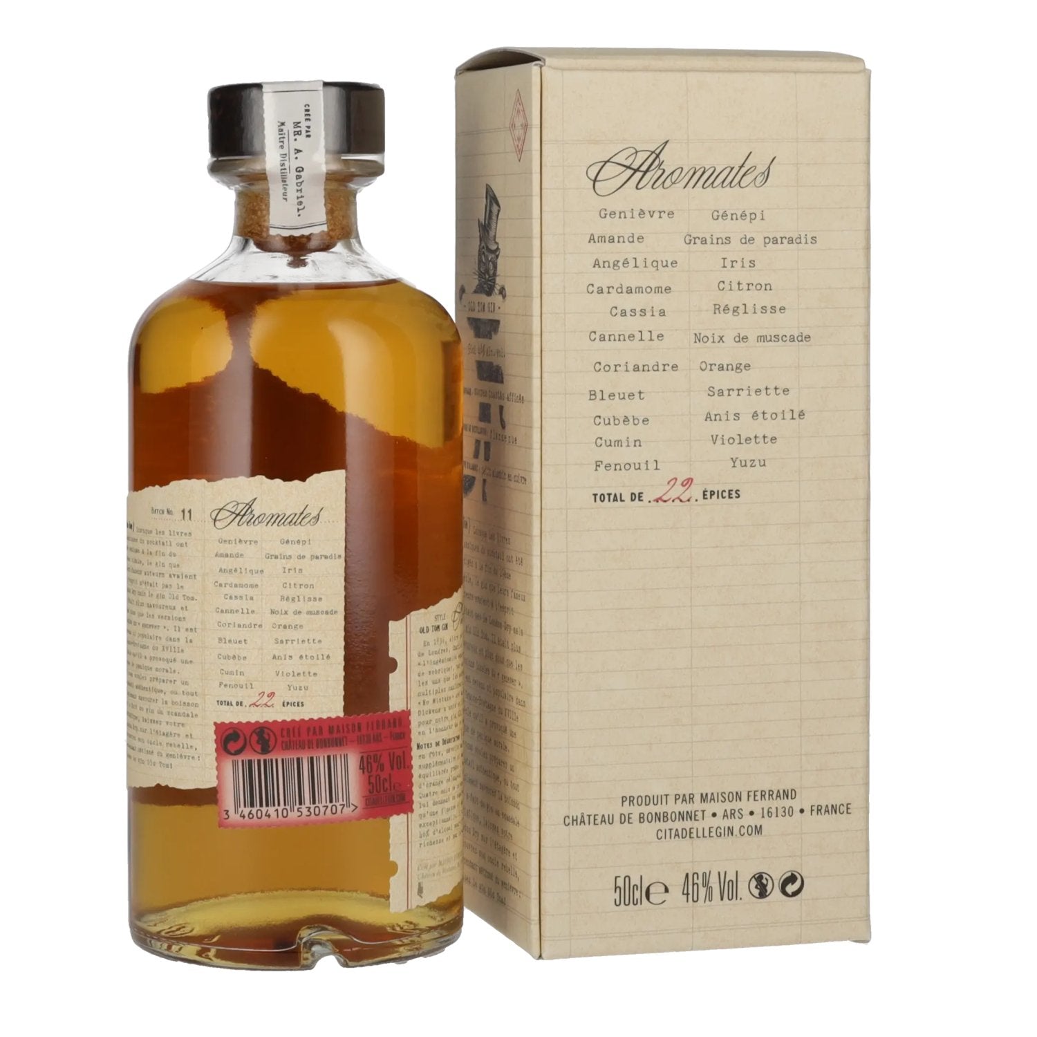 Citadelle NO MISTAKE Old Tom Gin 46% Vol. 0,5l en boîte cadeau