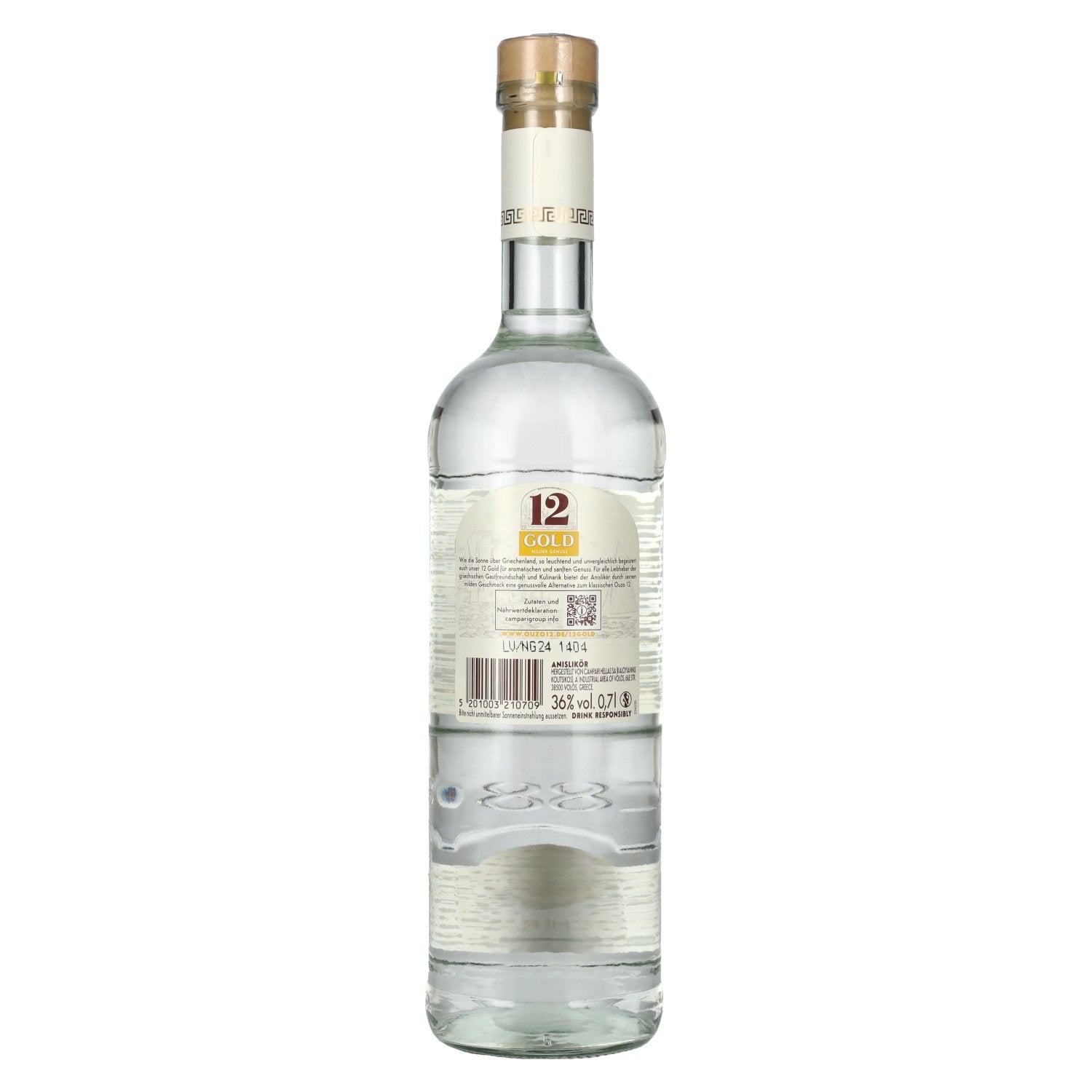 12 GOLD Liqueur d'anis by Ouzo 12 36% Vol. 0,7l