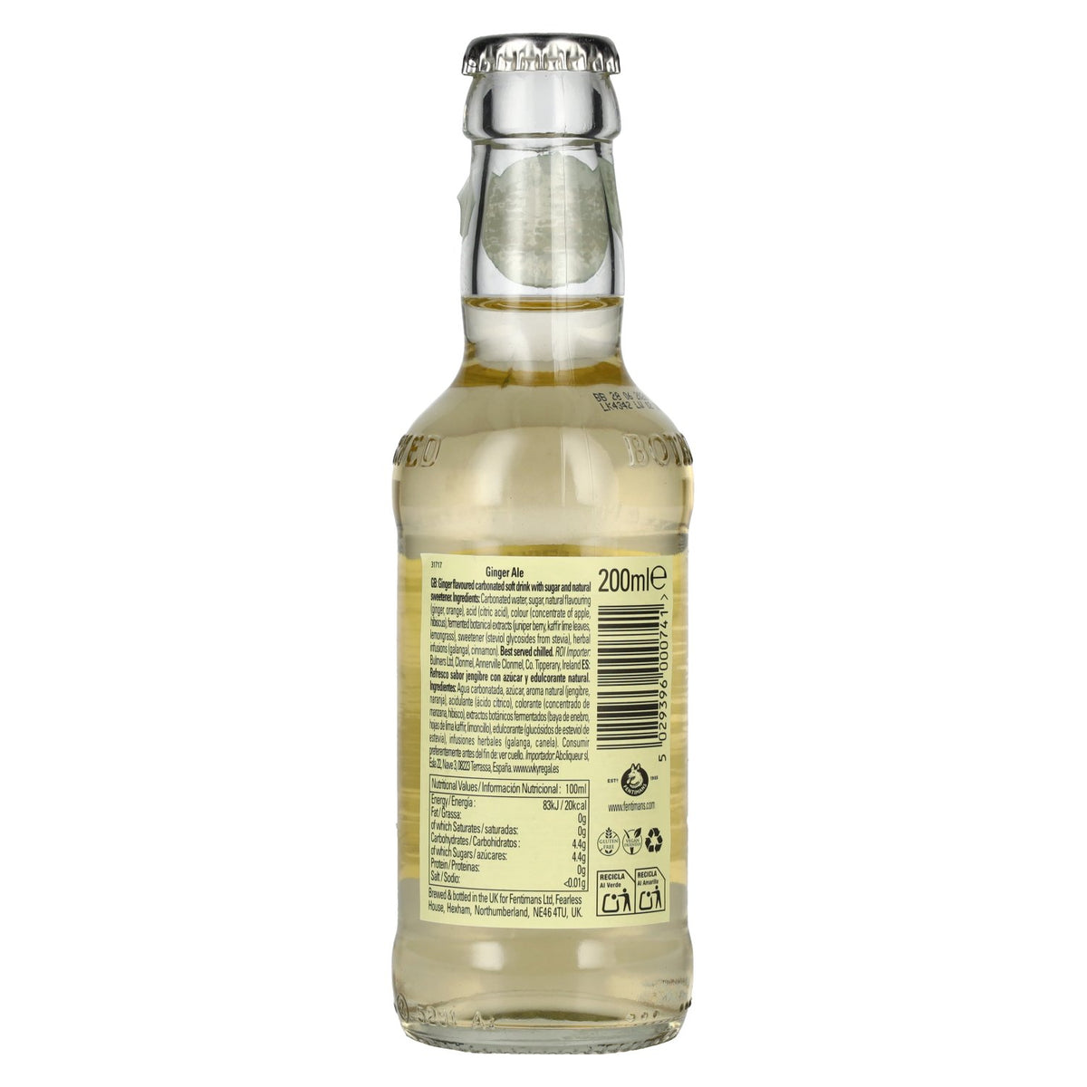 Fentimans GINGER ALE 6 x 4 x 0,2 l
