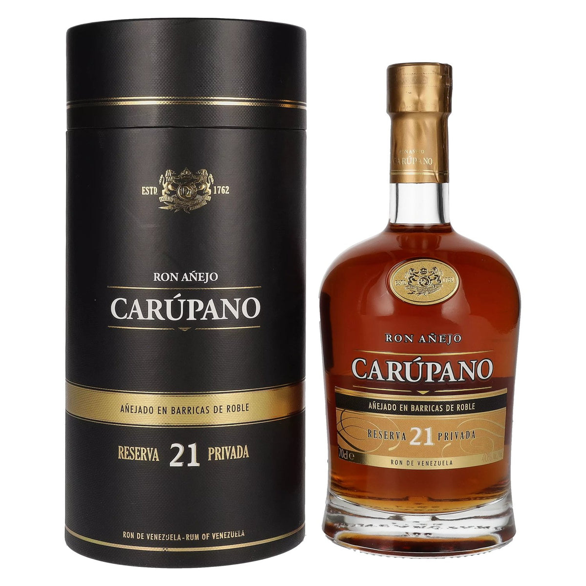 Ron Añejo Carúpano Reserva 21 Privada 40% Vol. 0,7l in gift box