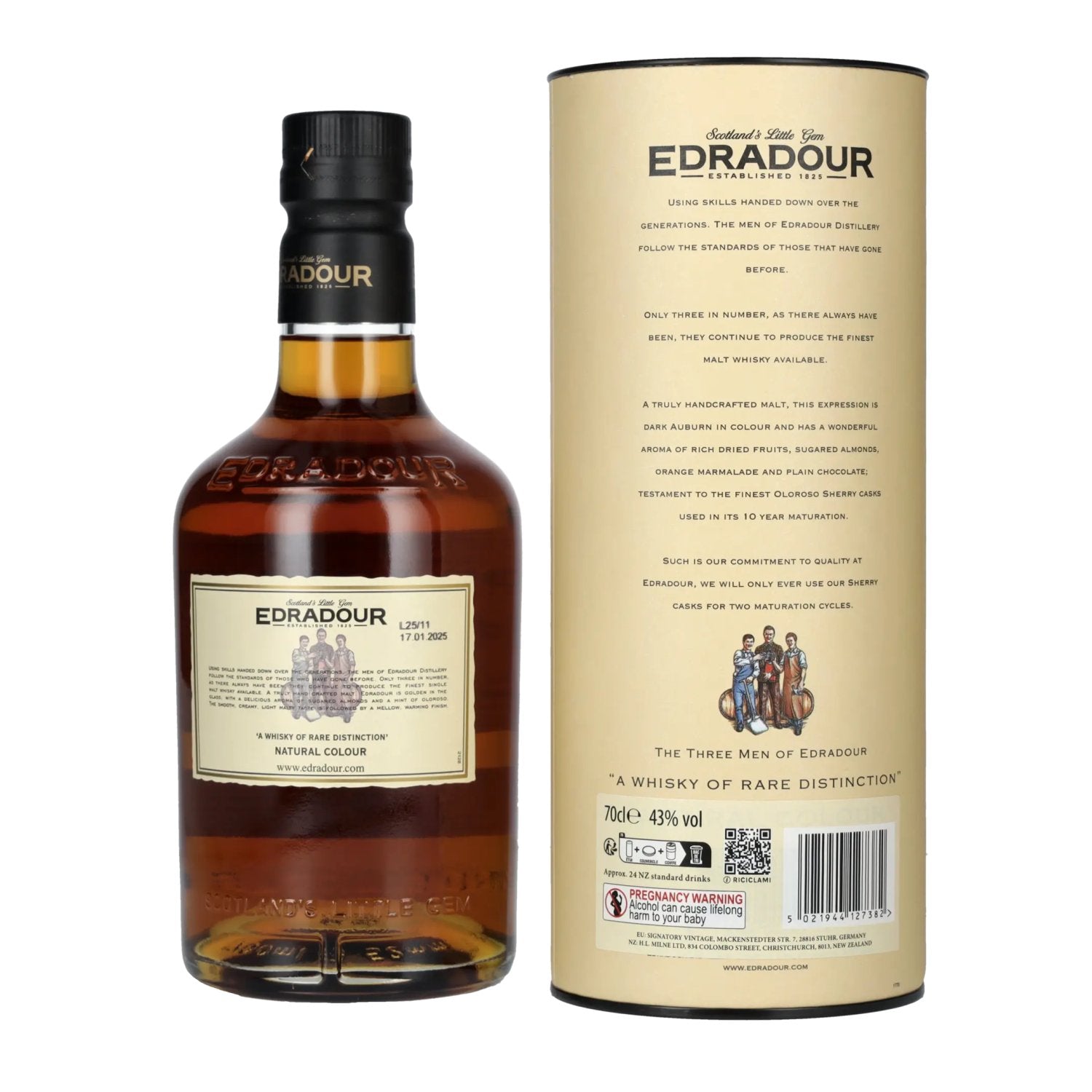 Edradour 10 Years Old 43% Vol. 0,7l in Geschenkbox
