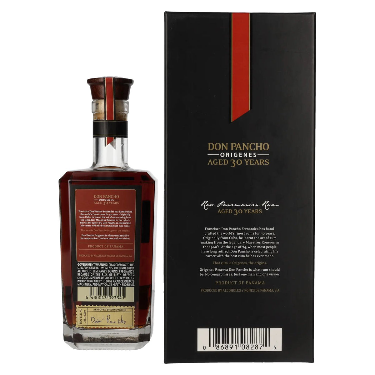 Don Pancho ORIGENES 30 Years Old Rare Panamian Rum 40% Vol. 0,7l en coffret cadeau