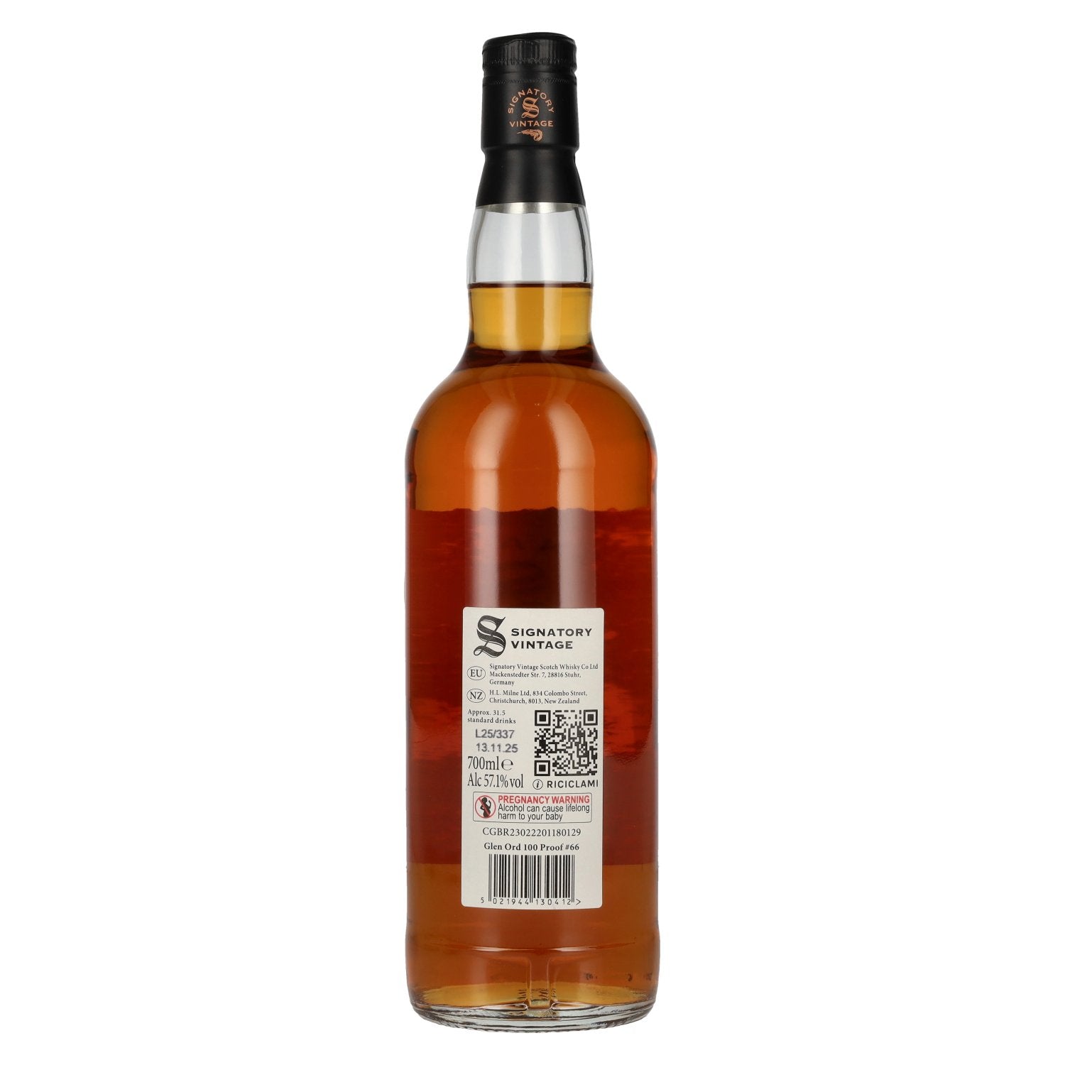 Signatory Vintage 100 Proof Edition GLEN ORD 9 Years Old Single Malt #66 2016 57,1% Vol. 0,7l
