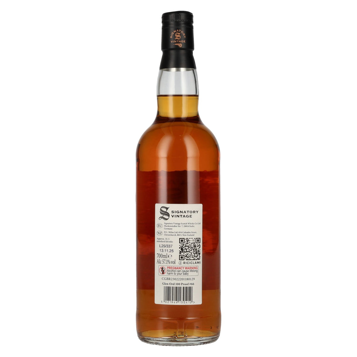 Signatory Vintage 100 Proof Edition GLEN ORD 9 Years Old Single Malt #66 2016 57,1% Vol. 0,7l