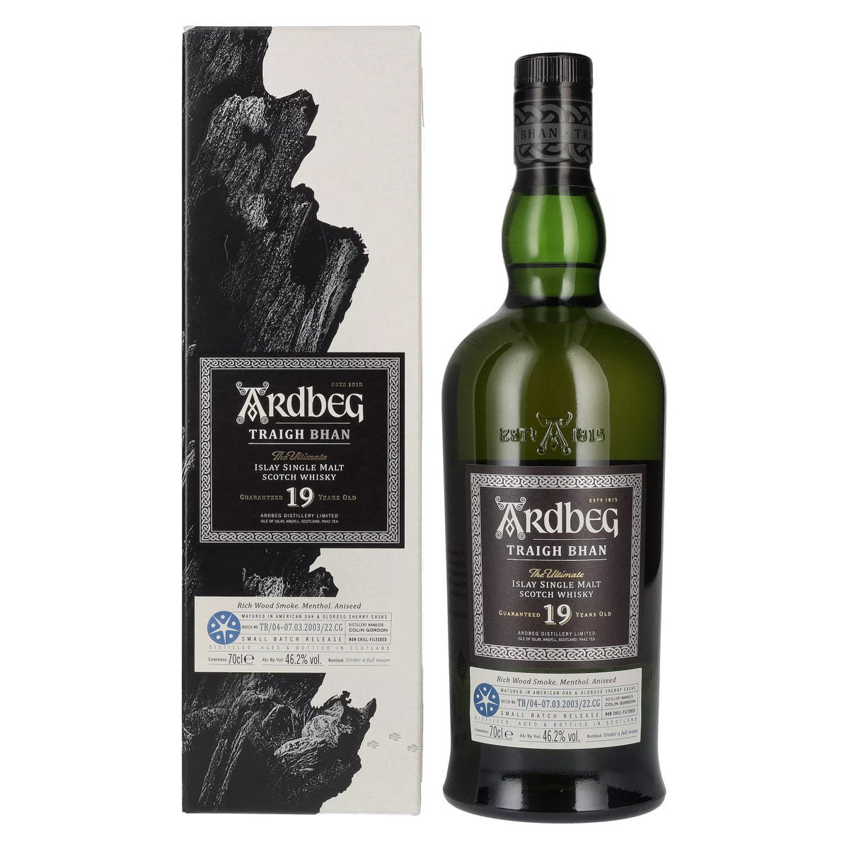 Ardbeg TRAIGH BHAN 19 Years Old Batch No. 4 46,2% Vol. 0,7l en coffret cadeau