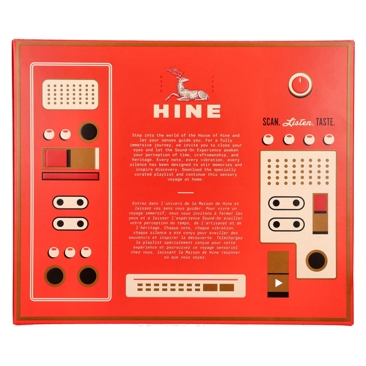 Hine RARE VSOP The Original Fine Champagne Cognac 40% Vol. 0,7l in Geschenkbox mit 2 Gläsern