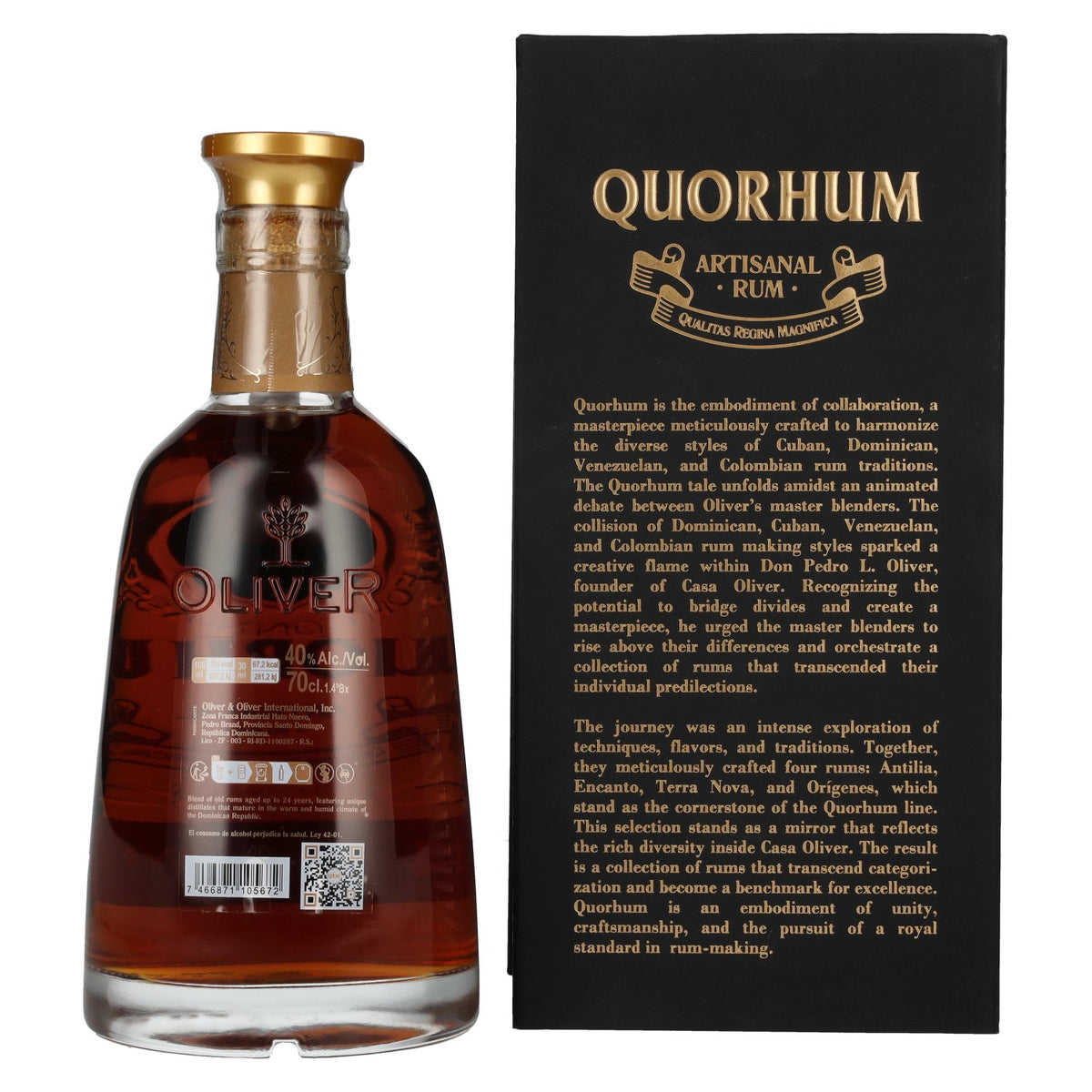 Ron Quorhum 24 Sistema Solera ORÍGENES 40% Vol. 0,7l in Geschenkbox