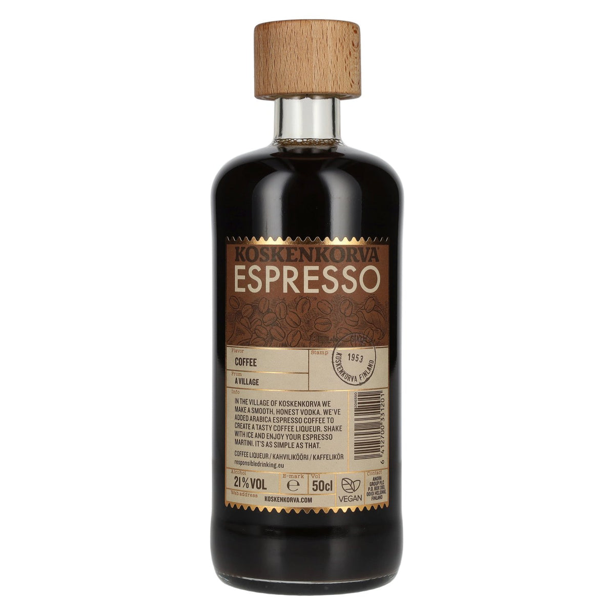 Koskenkorva ESPRESSO Liqueur aromatisée 21% vol. 0,5l
