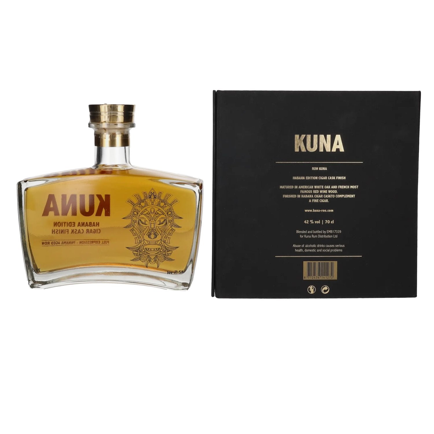 Kuna Panama Aged Ron Habana Edition Cigar Cask Finish 42% Vol. 0,7l in Geschenkbox