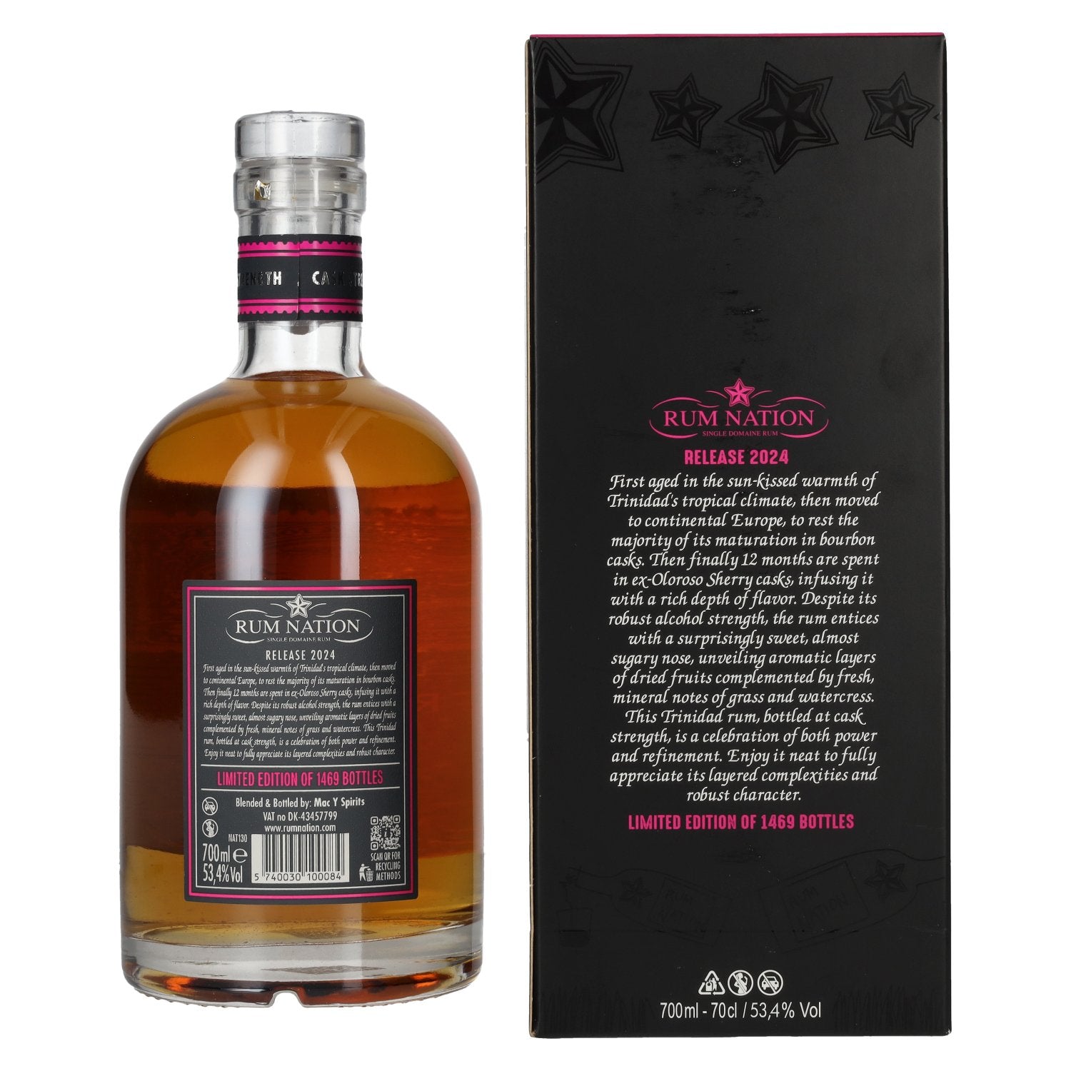 Rum Nation 12 Years Old Trinidad Rum Cask Strength Limited Edition 2024 53,4% Vol. 0,7l in gift box