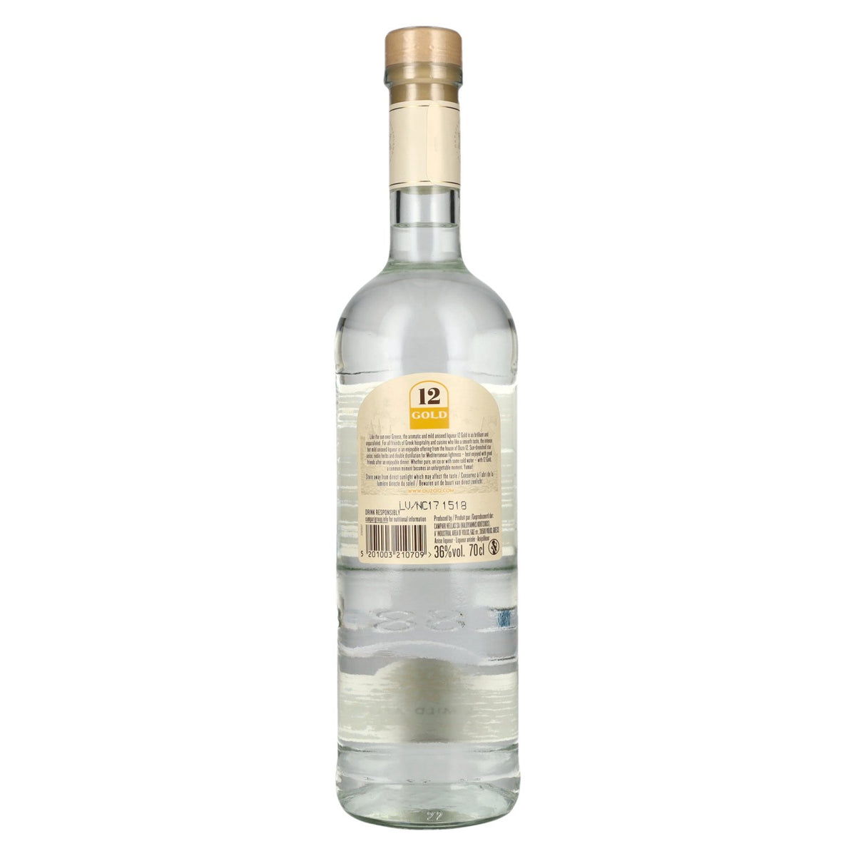 12 GOLD Aniseed liqueur by Ouzo 12 36% Vol. 0,7l