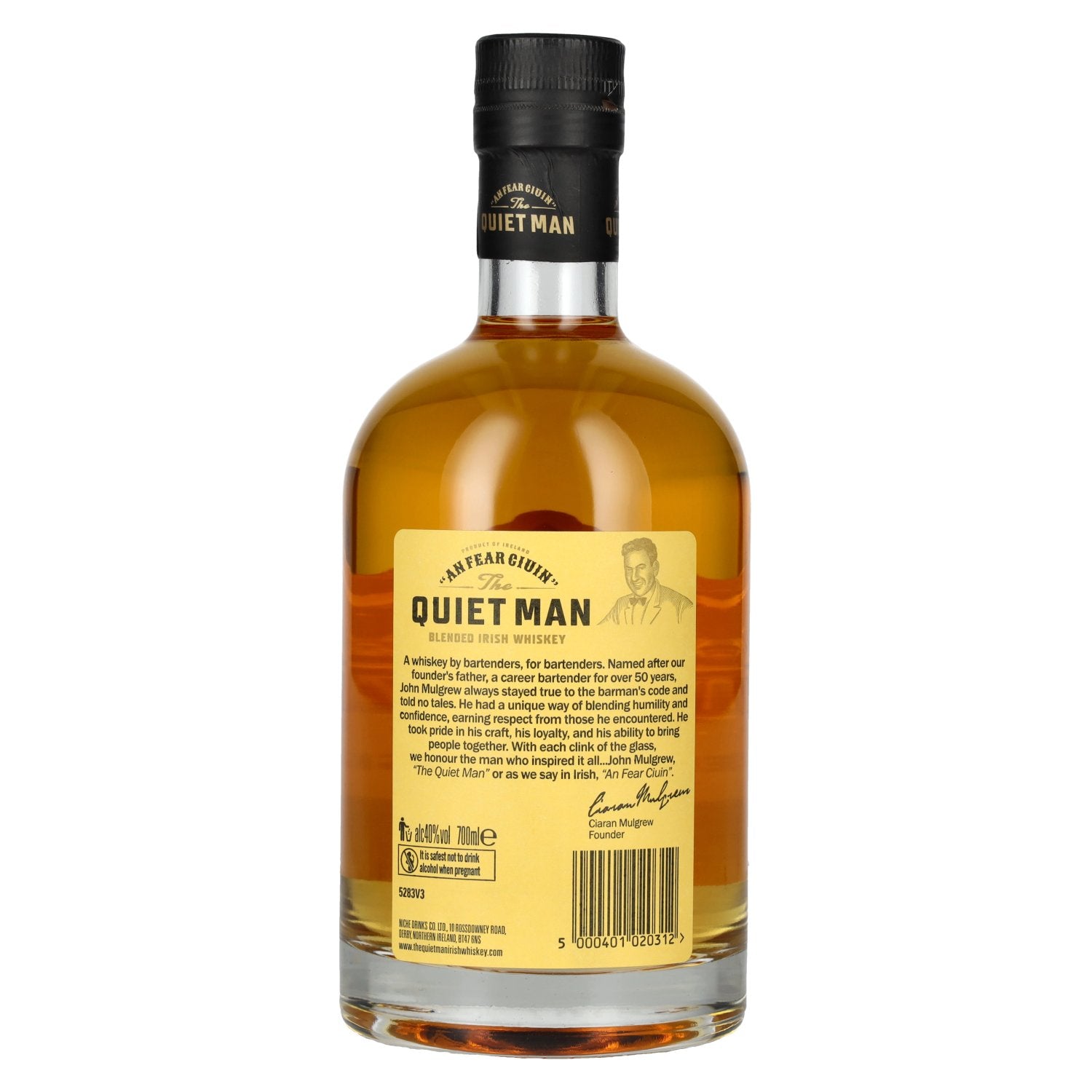 The Quiet Man AN FEAR CIUIN Traditional Blended Irish Whiskey 40% Vol. 0,7l