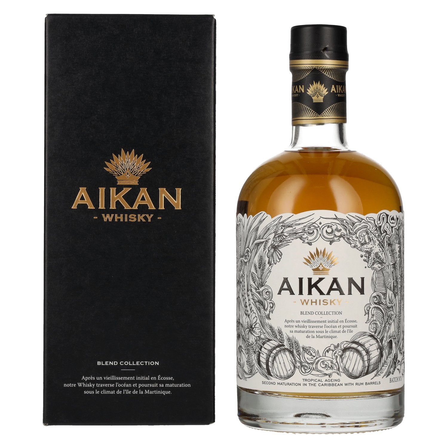 Aikan Whisky Blend Collection Batch No. 3 43% vol. 0,5l en coffret cadeau